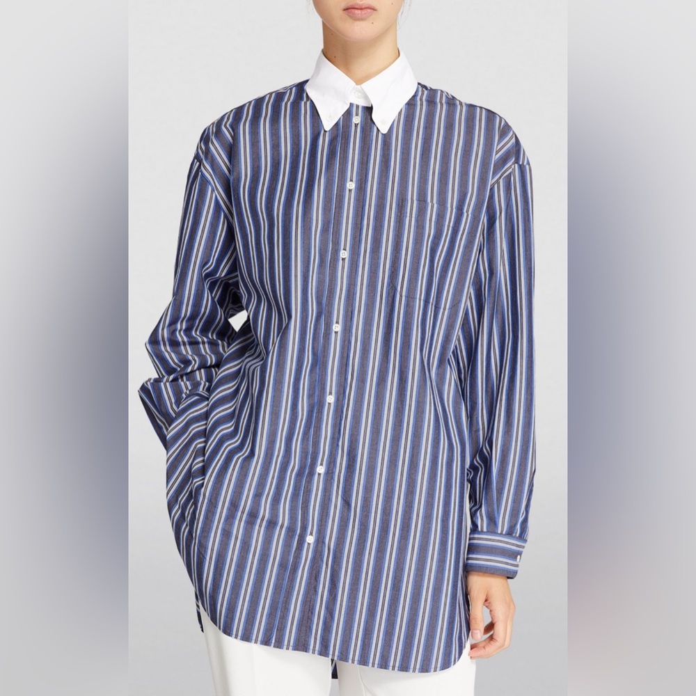 SANDRO  Striped Oversized Shirt